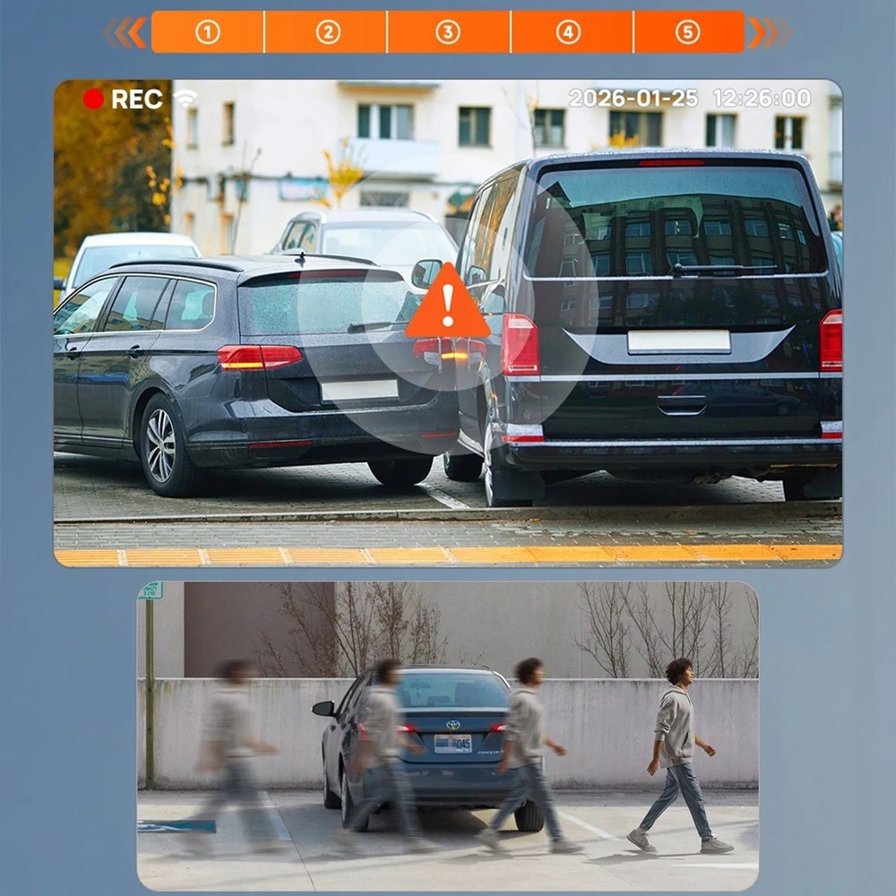 Wideorejestrator 70mai Dash Cam 4K A810 Lite + RearCam juoda - Wideorejestratory (A810LITE-2)