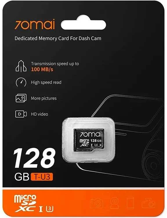 70mai Omni X800 4K set Juoda + karta 70mai SD 128GB