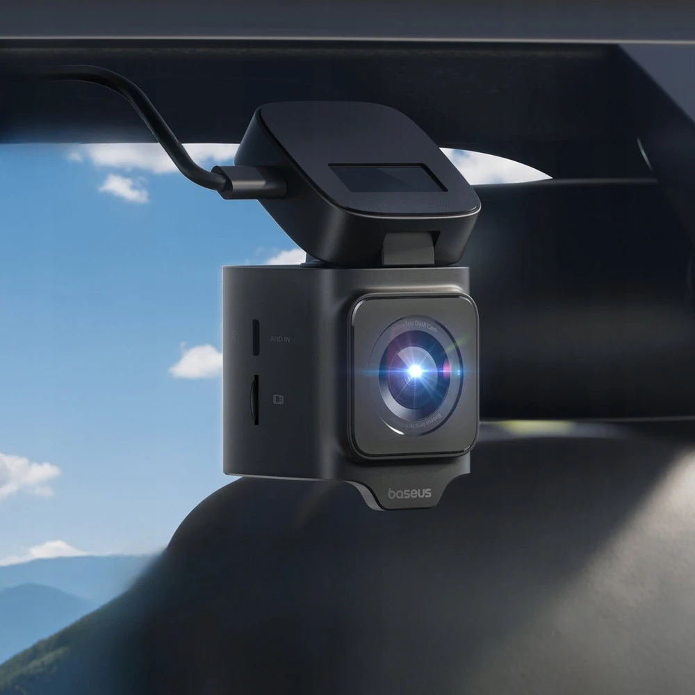 Baseus PrimeTrip VD1 automobilinis vaizdo registratorius 2K+1080p – juodos spalvos