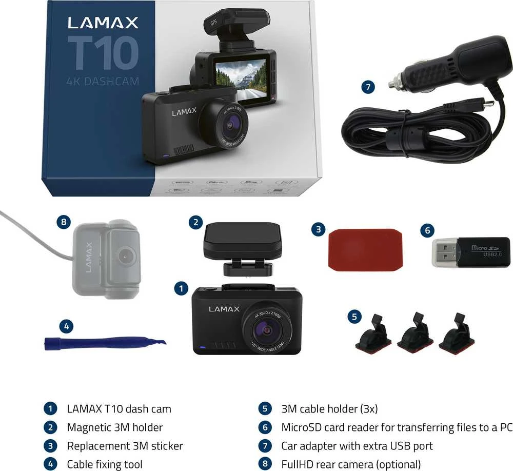 LAMAX T10 4K GPS automobilio kamera