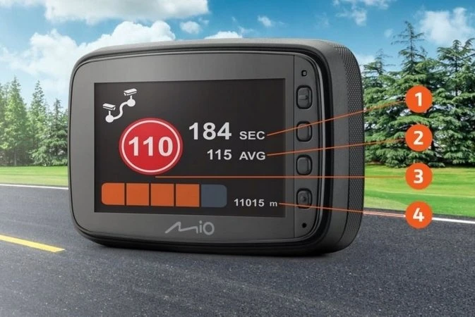 MiVue™ 903WD PRO, 2.5K 1440P HDR, Sony STARVIS 2 sensor WIFI, GPS, Speedcam, Parking mode, Super-Cap