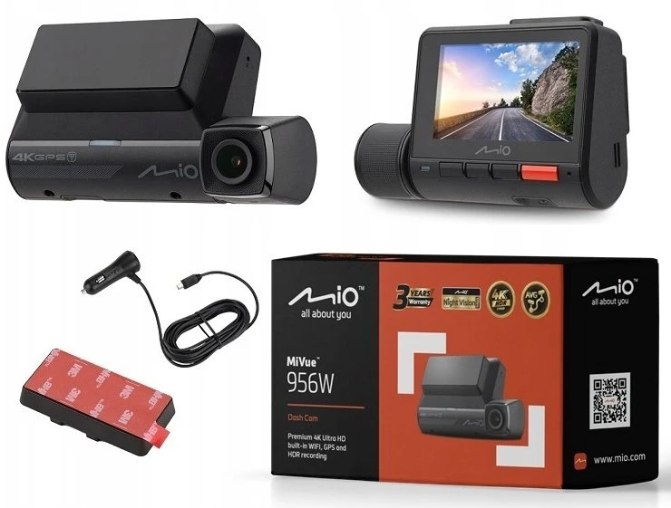 Mio Premium 4K HDR Dash Cam | MiVue 956W | GPS | Wi-Fi