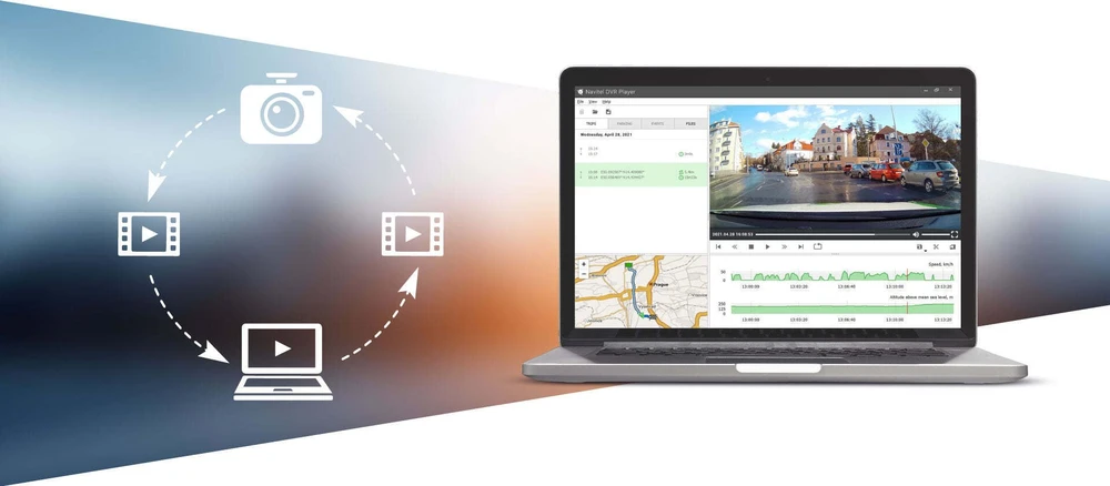 Navitel dviguba vaizdo registratorius ir išmanusis „Moto“ įrenginys („Carplay“, „Android Auto“) | Dviguba vaizdo registratorius ir išmanusis „Moto“ įrenginys („Carplay“, „Android Auto“) | „Wi-Fi“