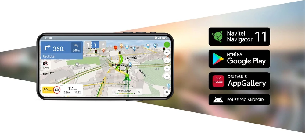 Navitel dviguba vaizdo registratorius ir išmanusis „Moto“ įrenginys („Carplay“, „Android Auto“) | Dviguba vaizdo registratorius ir išmanusis „Moto“ įrenginys („Carplay“, „Android Auto“) | „Wi-Fi“