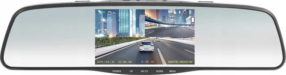 Navitel | Išmanusis galinio vaizdo veidrodėlis su DVR | MR255NV | IPS ekranas 5 colių; 960x480 | Žemėlapiai pridedami