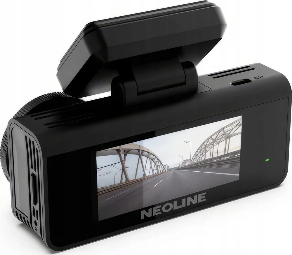 Neoline Argus 4K Dual 2160p+1080p, Wi-Fi, GPS - dviejų kamerų vaizdo registratorius su GPS duomenų baze, juodas