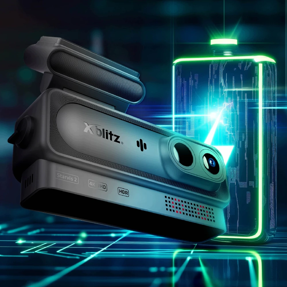Opti XBLITZ FUTURE 3CH STARVIS 2 PREMIUM 3 KANALŲ VIDEO REGISTRATORIUS SU 4K HDR IR GPS