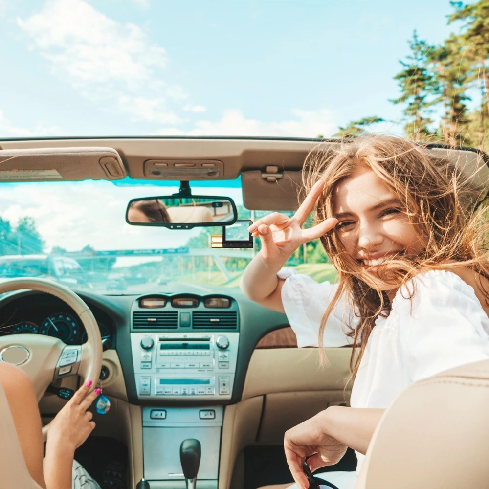 Wideorejestrator Automobilinis vaizdo įrašymo įrenginys su ekranu, vaizdo registratoriumi, GPS, Wi-Fi