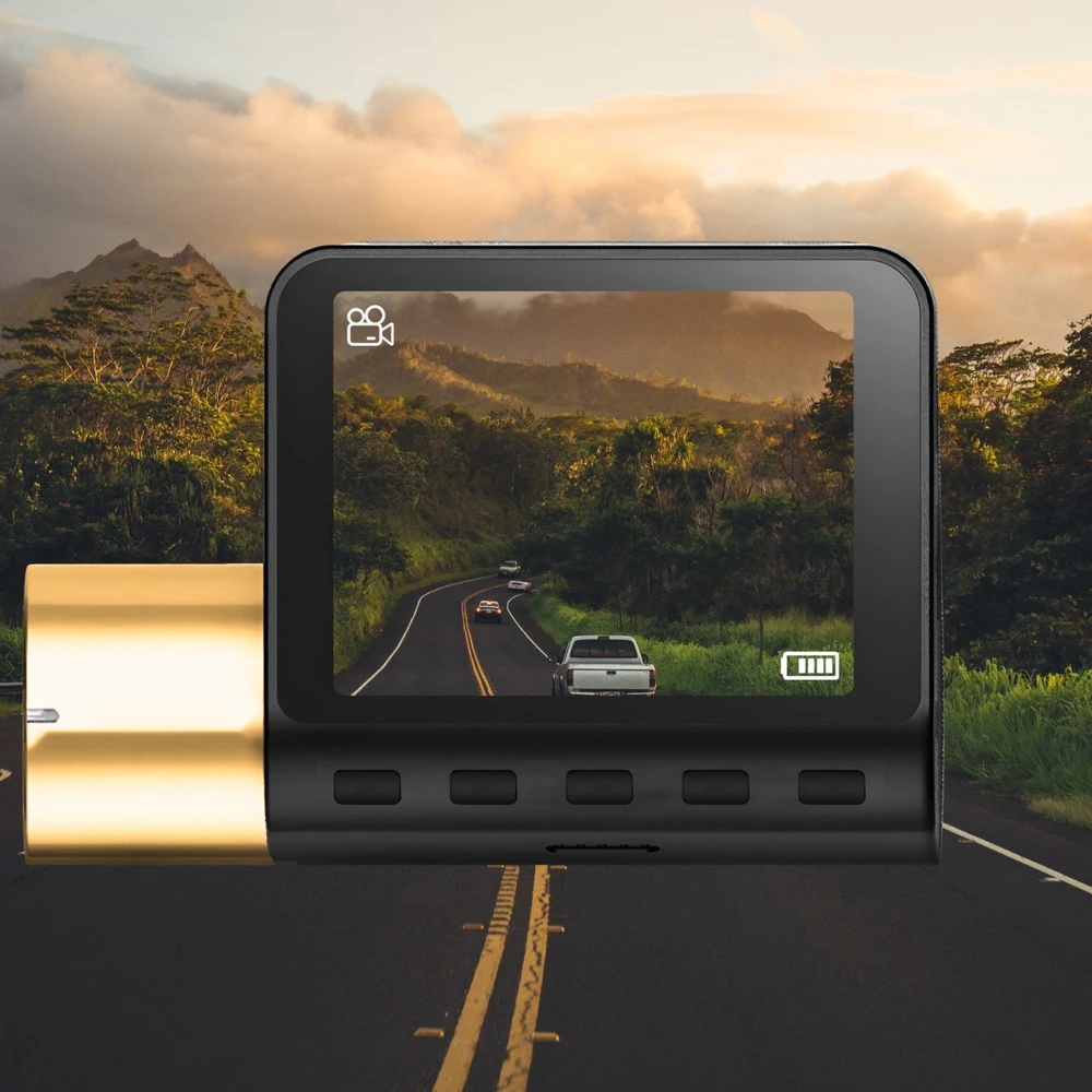Wideorejestrator Automobilinis vaizdo įrašymo įrenginys su ekranu, vaizdo registratoriumi, GPS, Wi-Fi
