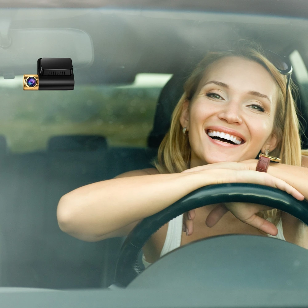 Wideorejestrator Automobilinis vaizdo įrašymo įrenginys su ekranu, vaizdo registratoriumi, GPS, Wi-Fi