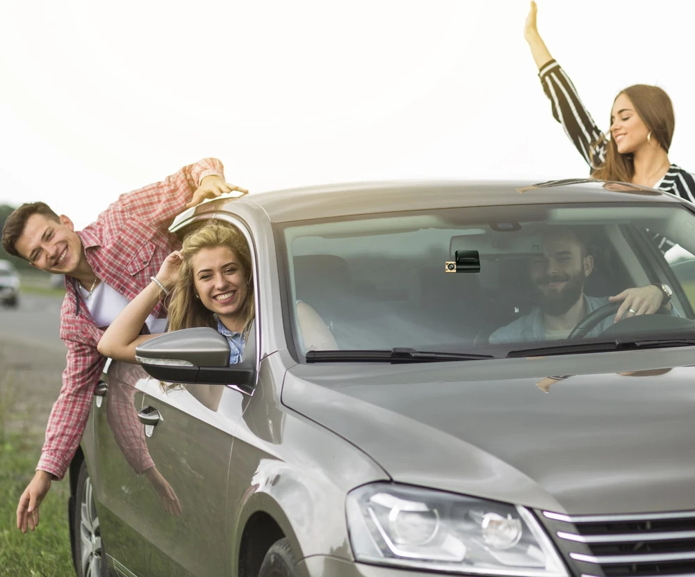 Wideorejestrator Automobilinis vaizdo įrašymo įrenginys su ekranu, vaizdo registratoriumi, GPS, Wi-Fi
