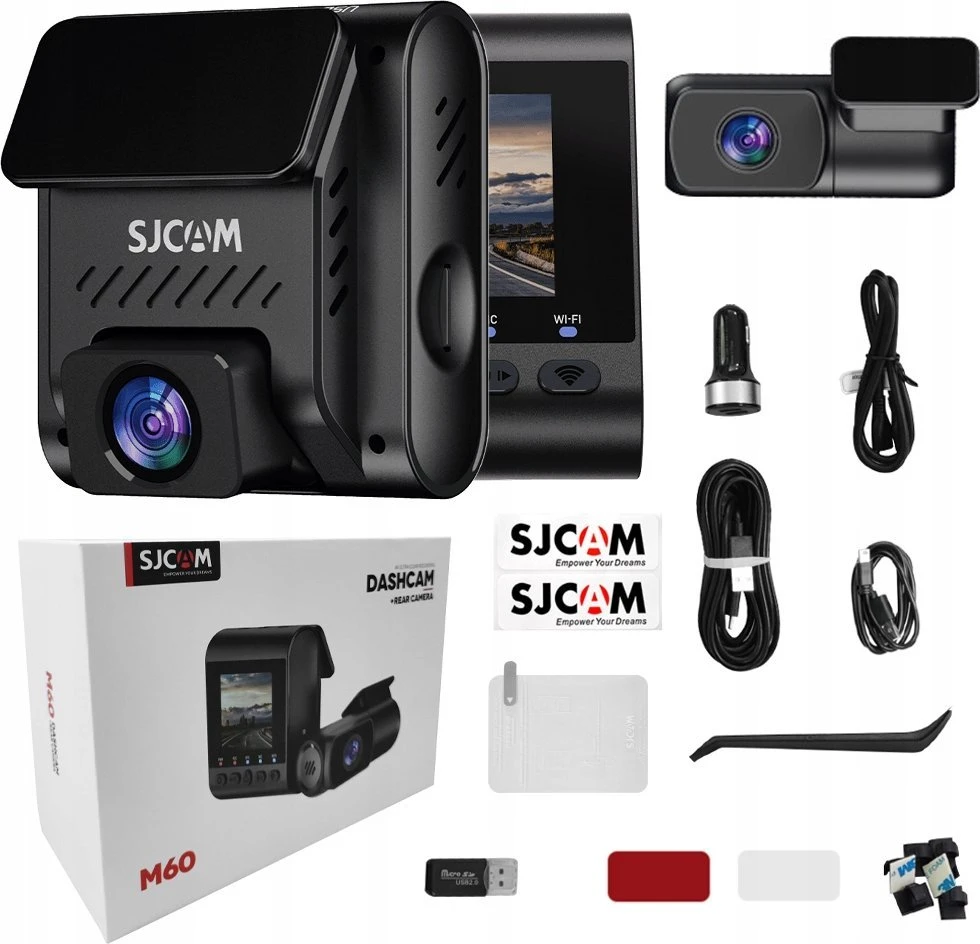 SJCAM SJDASH M60 + galinė kamera
