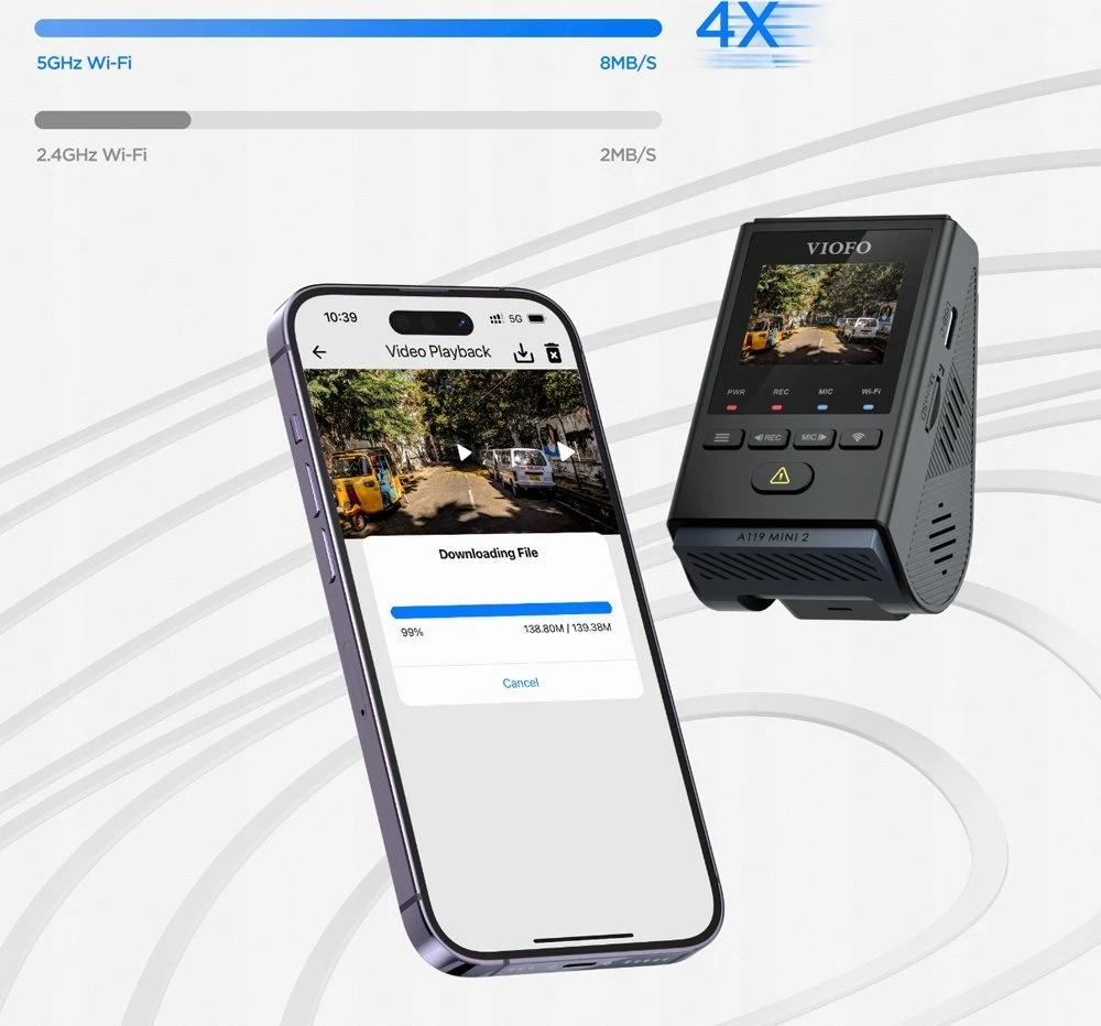 VIOFO A119 MINI 2-G GPS maršruto registratorius