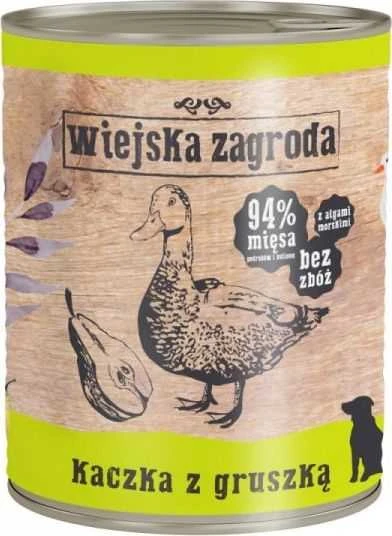 Drėgnas Šunų Maistas - WIEJSKA ZAGRODA Antiena Su Kriauše - 800g