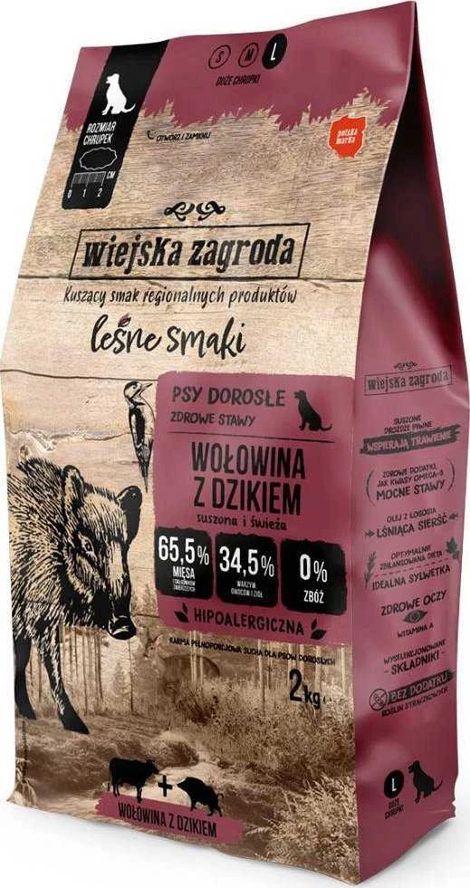 Šunų Maistas - Wiejska Zagroda Jautiena ir Šerniena 31% Baltymų 2kg
