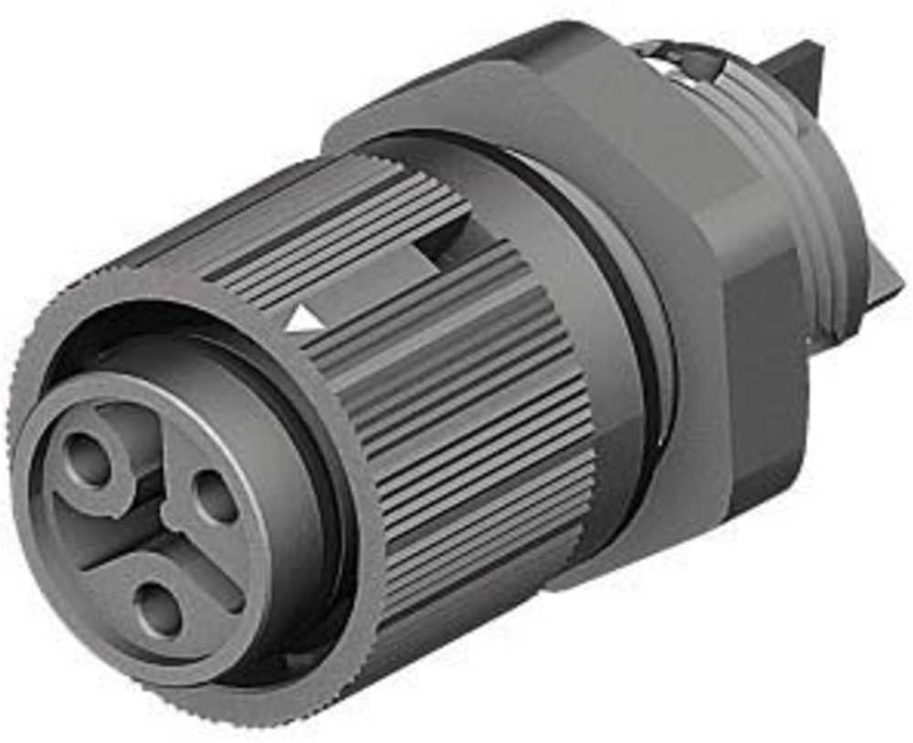 Wieland Elektrinė RST Mini serijos mini jungtis, 3 polių, lizdas, 1 krypties, montuojama ant skydo, 16A, IP66, IP68, IP69