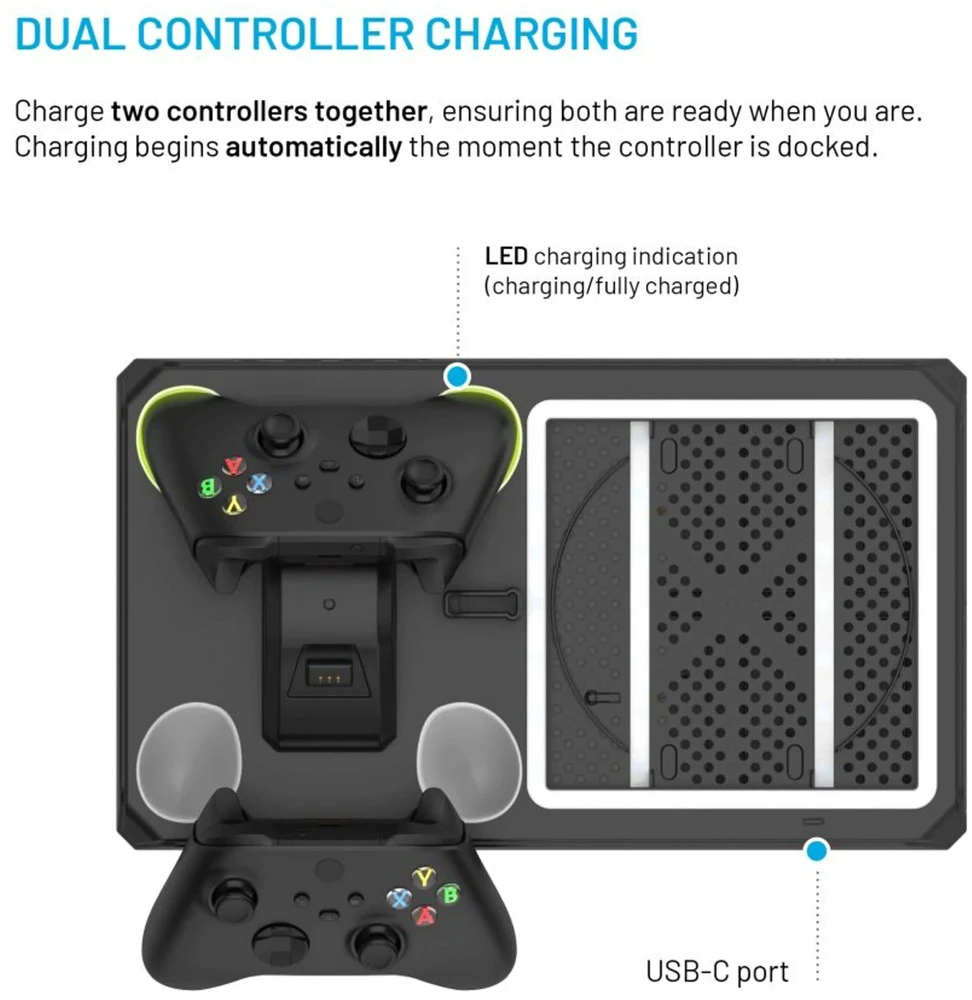 Fixed Stacja wielofunkcyjna do XBOX Series X/S juoda (FIXXB-MCS-BK)