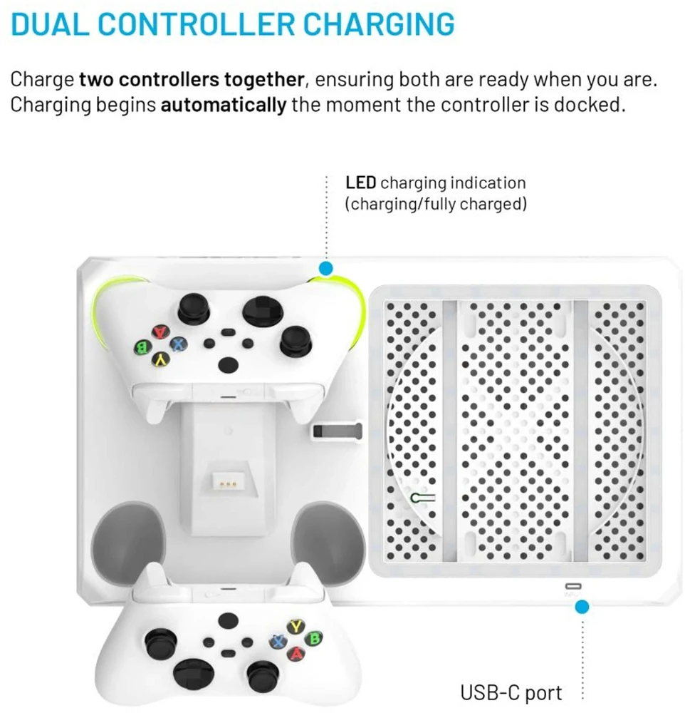 Fixed Stacja wielofunkcyjna do XBOX Series X/S balta (FIXXB-MCS-WH)