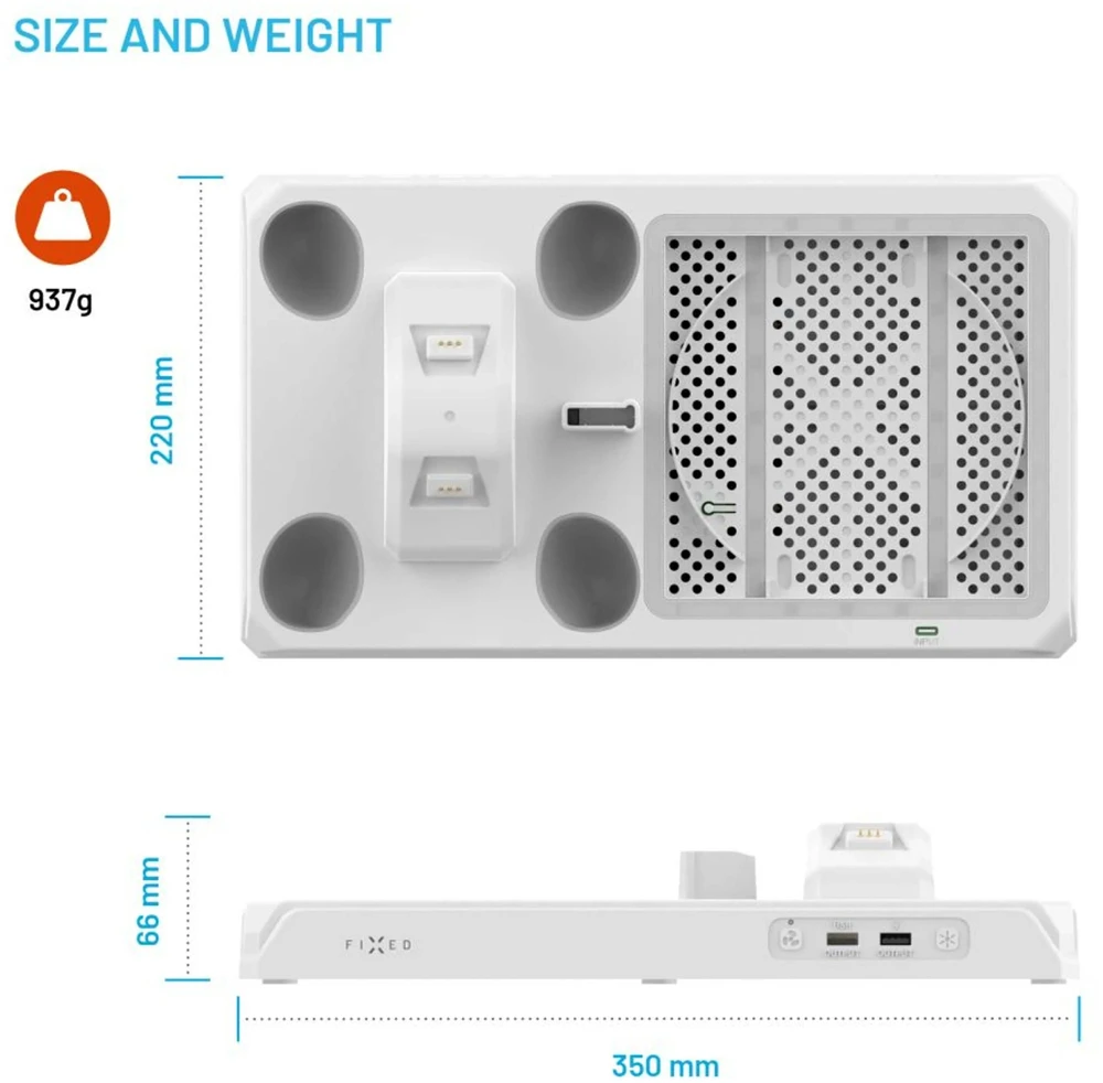Fixed Stacja wielofunkcyjna do XBOX Series X/S balta (FIXXB-MCS-WH)