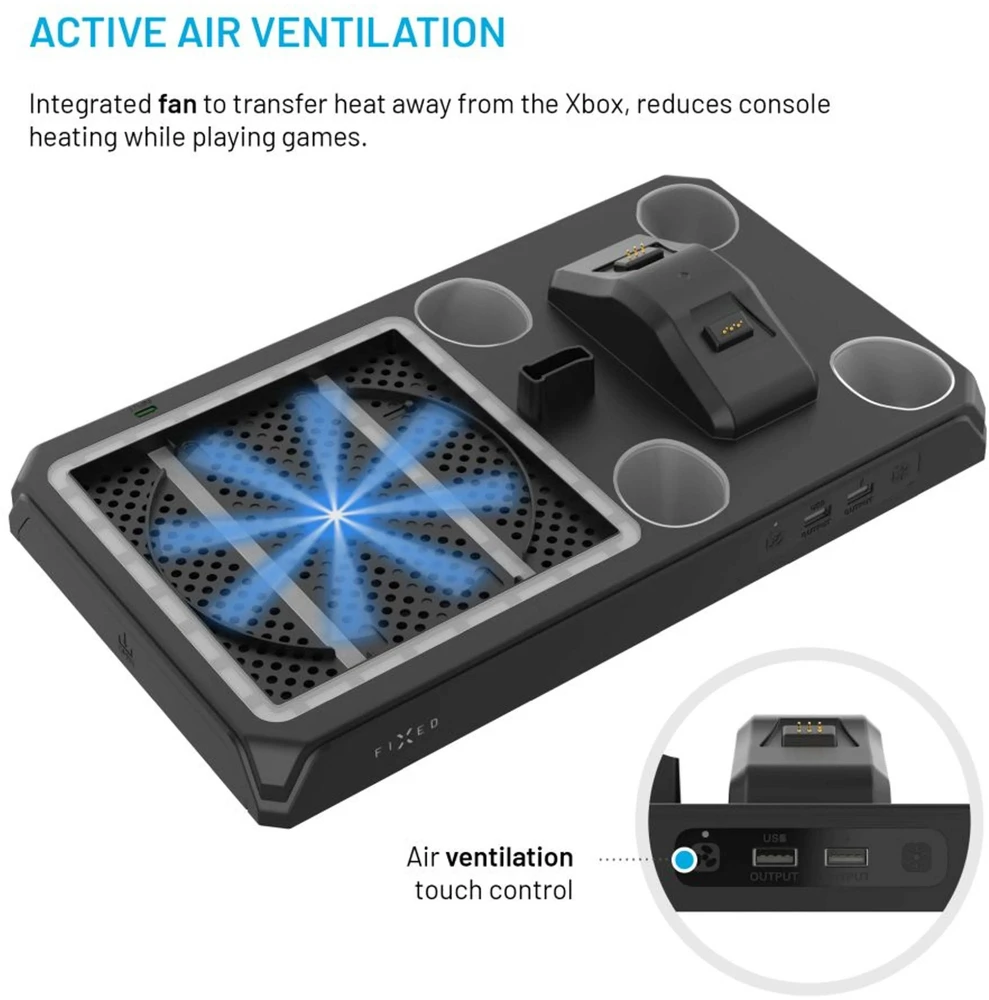 Fixed Stacja wielofunkcyjna do XBOX Series X/S juoda (FIXXB-MCS-BK)