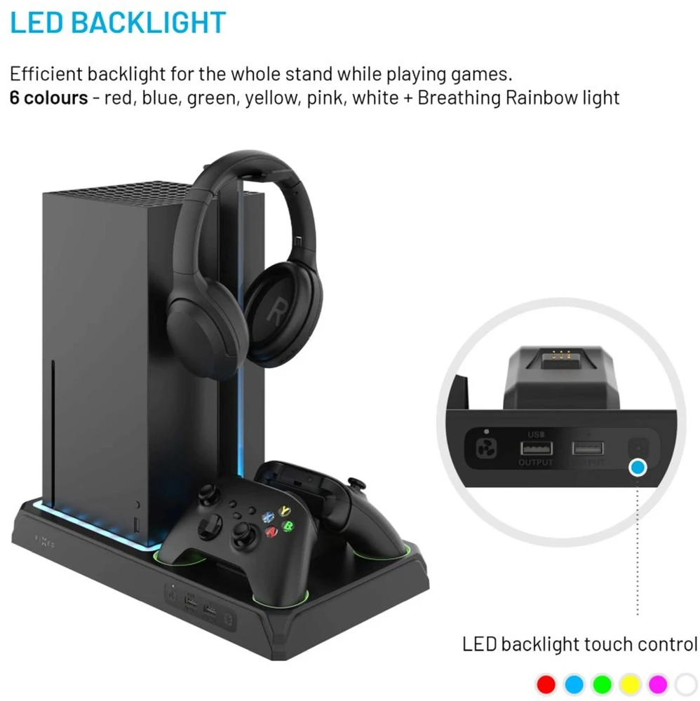 Fixed Stacja wielofunkcyjna do XBOX Series X/S juoda (FIXXB-MCS-BK)
