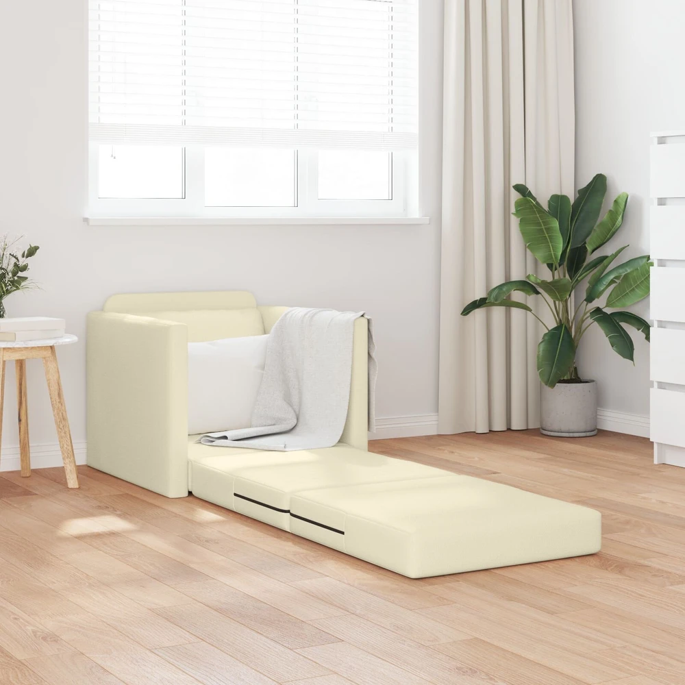Sofa lova Kreminė 74 x 77 x 81 cm Dirbtinė Oda