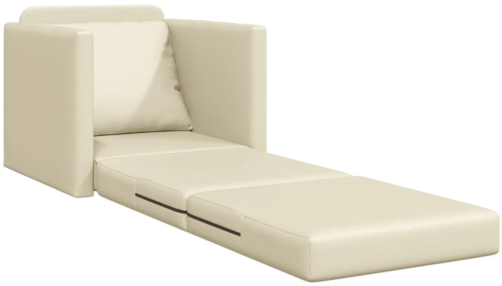 Sofa lova Kreminė 74 x 77 x 81 cm Dirbtinė Oda