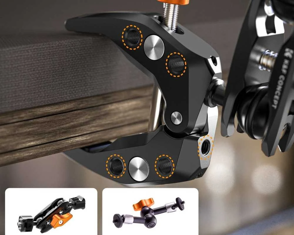 null Montavimo Ranka - K&F Concept MS13 5kg Talpa su Magiška Ranka ir Super Spaustuku