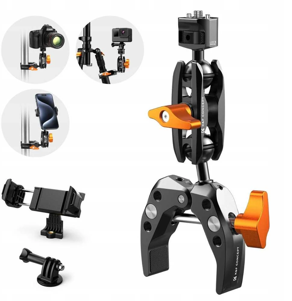 null Montavimo Ranka - K&F Concept MS13 5kg Talpa su Magiška Ranka ir Super Spaustuku
