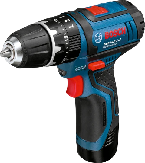 Bosch GSB akumuliatorinis gręžtuvas-suktuvas šoninis vaizdas