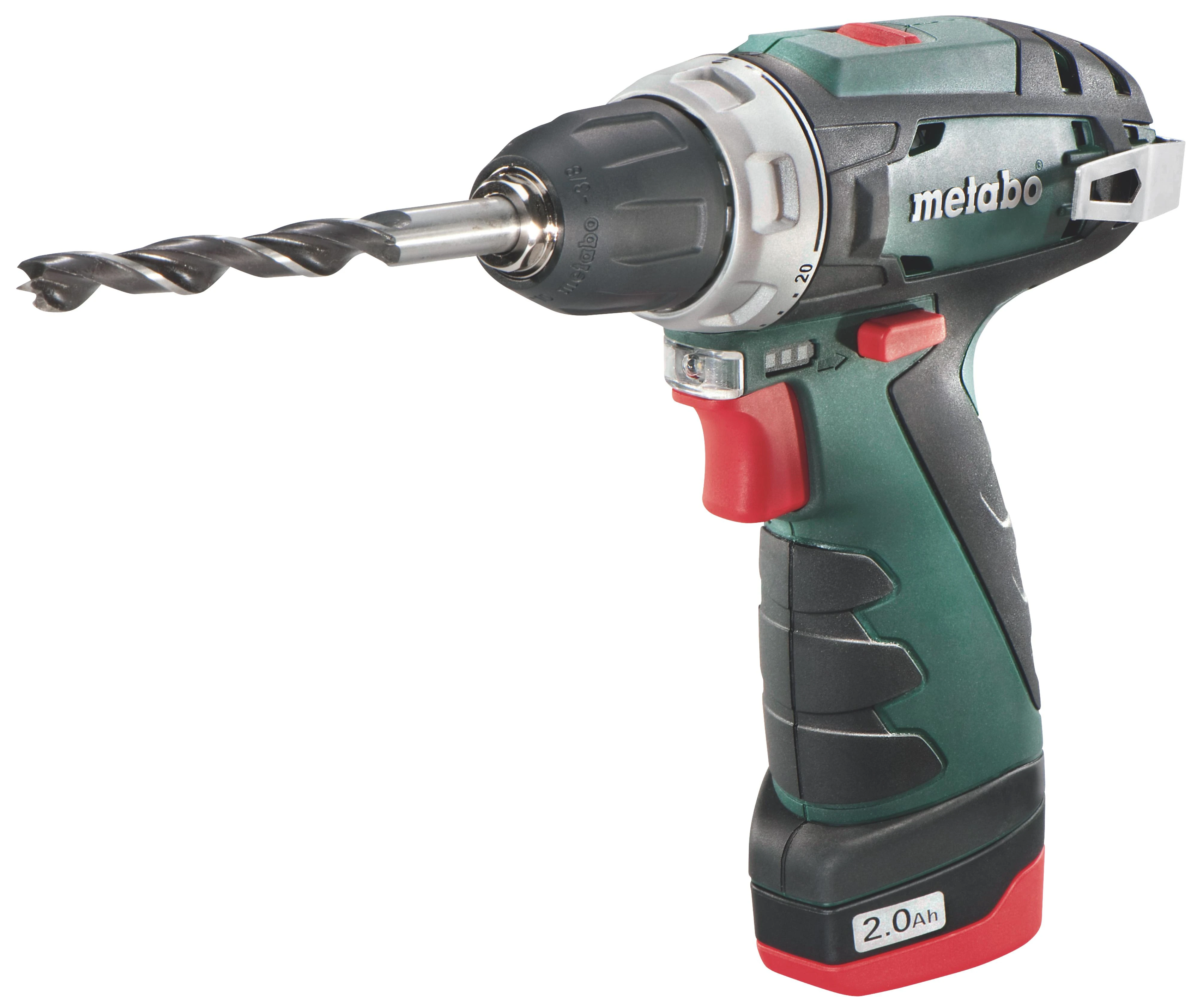 Metabo Suktuvas-gręžtuvas PowerMaxx  BS, 12 V, 2x2,0 Ah, lagaminas (600080500)
