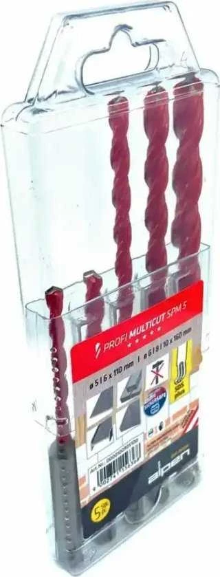 Grąžtas ALPEN Rinkinys grąžtų SDS+ MULTICUT 5cz.