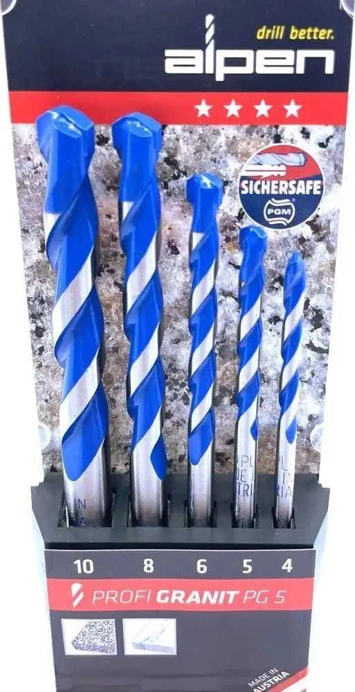 Grąžtas Wiertło Alpen Profi Granit PG 5 4-5-6-8- 10