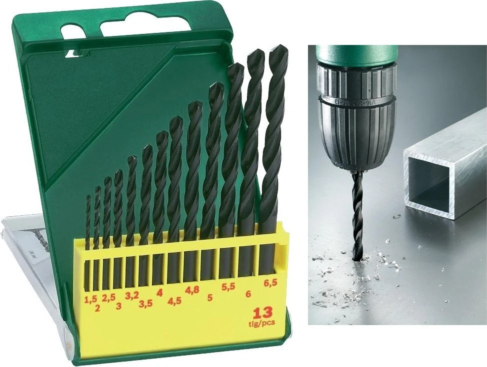 Grąžtas Bosch HSS-R metalinių grąžtų rinkinys, 13 vnt.