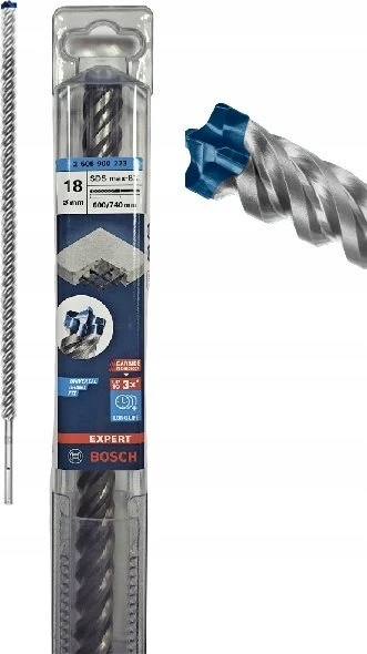 Grąžtas betonui Bosch 2608900223; 18x600x740 mm; SDS-max