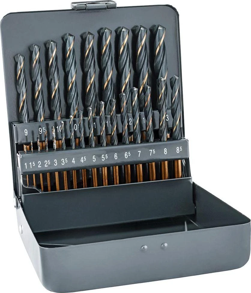 Grąžtas Alpen Metal drill bit set 008103211 HSS 25pcs