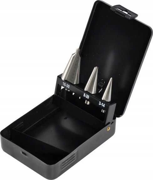 Geko Rinkinys bepakopis grąžtas 3 vnt.. 3-30mm (metalinė dėžutė) (50)