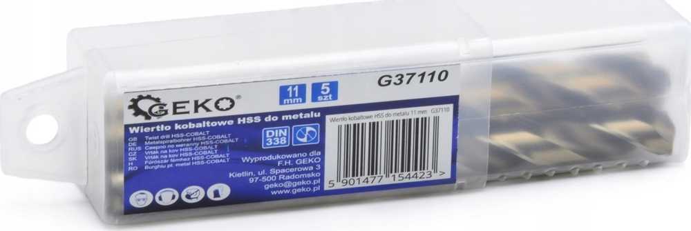 Geko Drill HSS kobalto grąžtas metalui 11 mm (5/105)