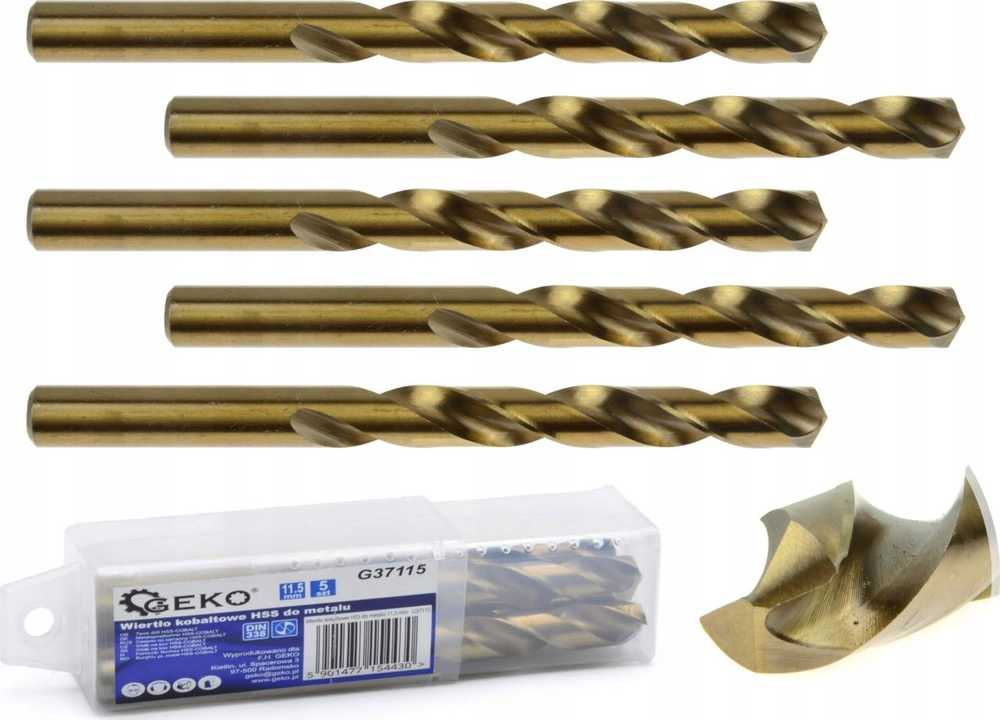 Geko Drill HSS kobalto grąžtas metalui 11,5 mm (5/105)