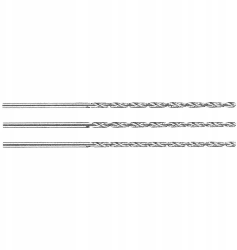 Graphite Wiertło HSS metalo grąžtas, DIN 340, prailgintas, 2 mm, 3 vnt.