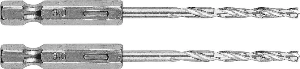 Wiertło Šešiakampis metalinis grąžtas 3,0 mm, 2 vnt.