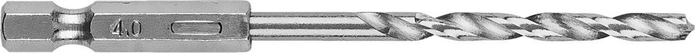 Wiertło Šešiakampis metalinis grąžtas 4,0 mm, 2 vnt.