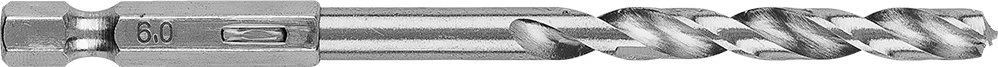 Wiertło Šešiakampis metalinis grąžtas 6,0 mm, 2 vnt.