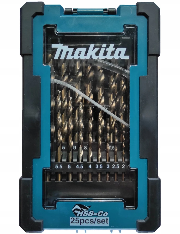 Grąžtas Makita Grąžtų komplektas 25 gvnt. (1-13mm) HSS-Co 5% D-67577