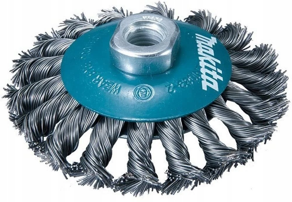 Makita Kūginis šepetys 115mm x M14; "pintas" 0,5mm, viela 125, 150, 180, 230mm D-39883