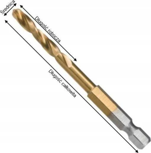 MAKITA METALO GRĄŽTAS HSS-TIN 1/4″ HEX 4,0x71mm