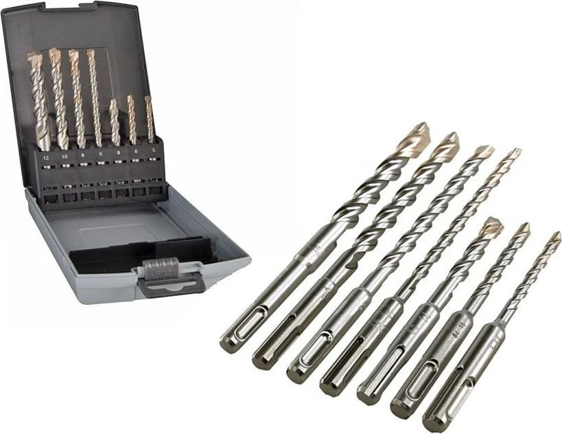 Makita B-49046 SDS+ Grąžtų betonui komplektas ( 5x110, 6x110, 6x160, 8x110, 8x160, 10x160, 12x160)