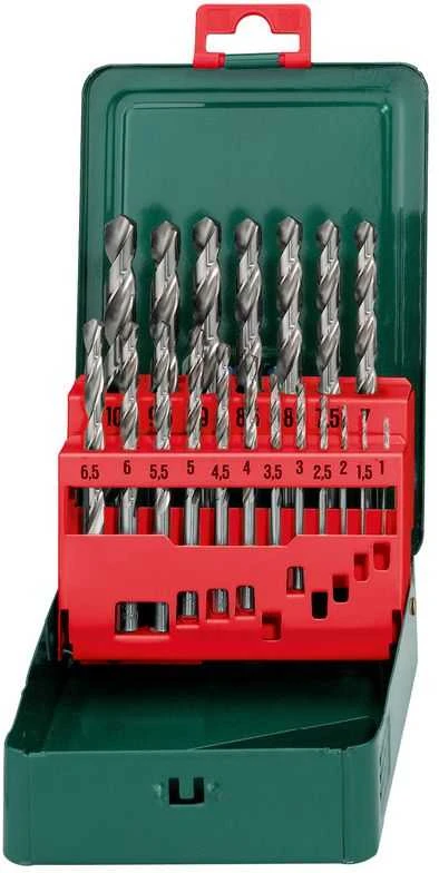 Grąžtas Grąžtų rinkinys metalui Ø1-10mm HSS-G, 19 vnt., Metabo