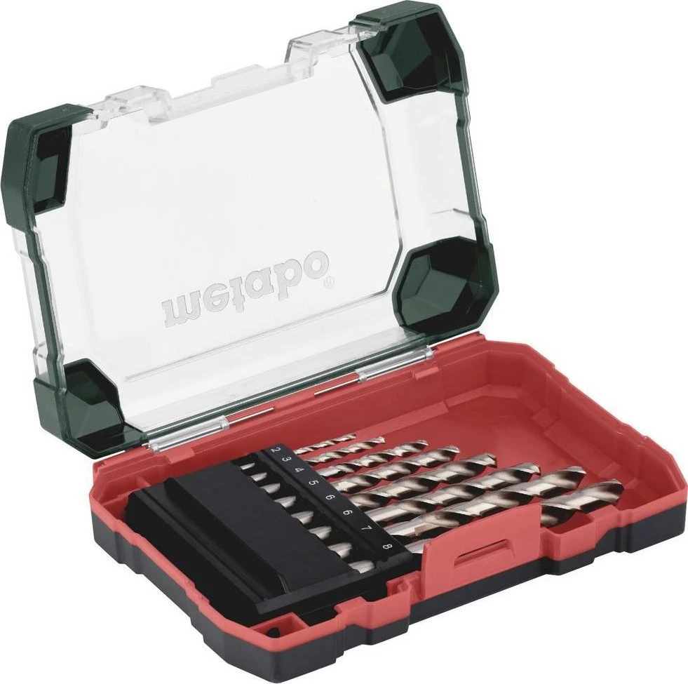 Grąžtas Grąžtų rinkinys metalui Metabo HSS-G SP; 8 vnt.