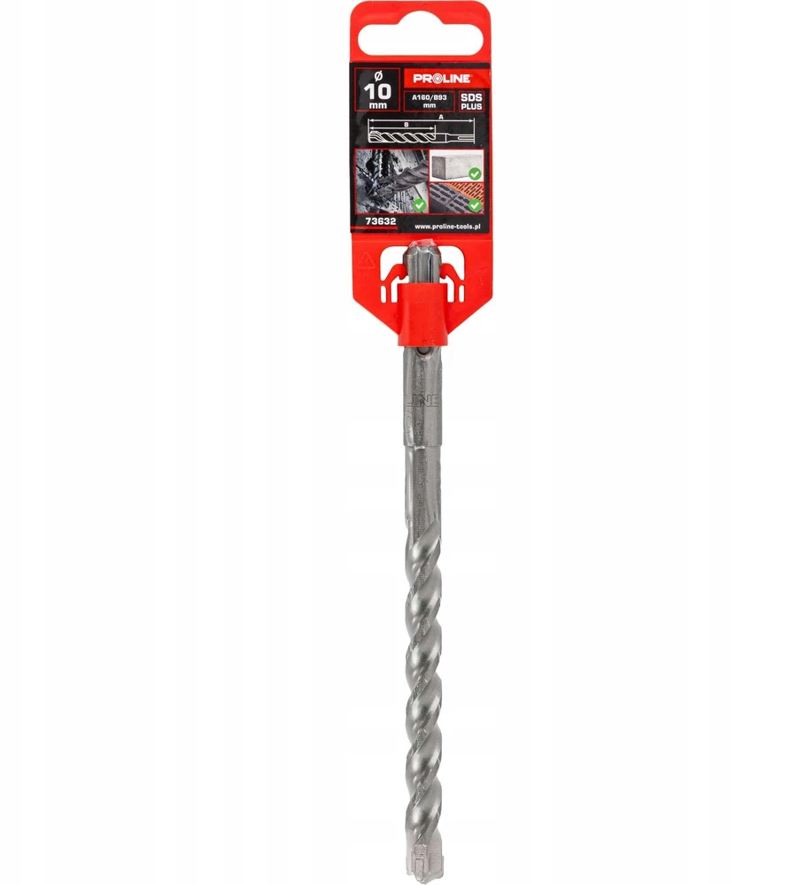 Pro-Line Wiertło Gelžbetonio grąžtas SDS Plus S3, 10 * 160 mm, proline